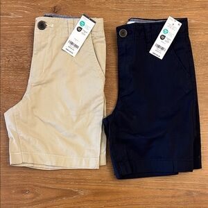 OshKosh B'gosh Beige and Navy Kids Shorts